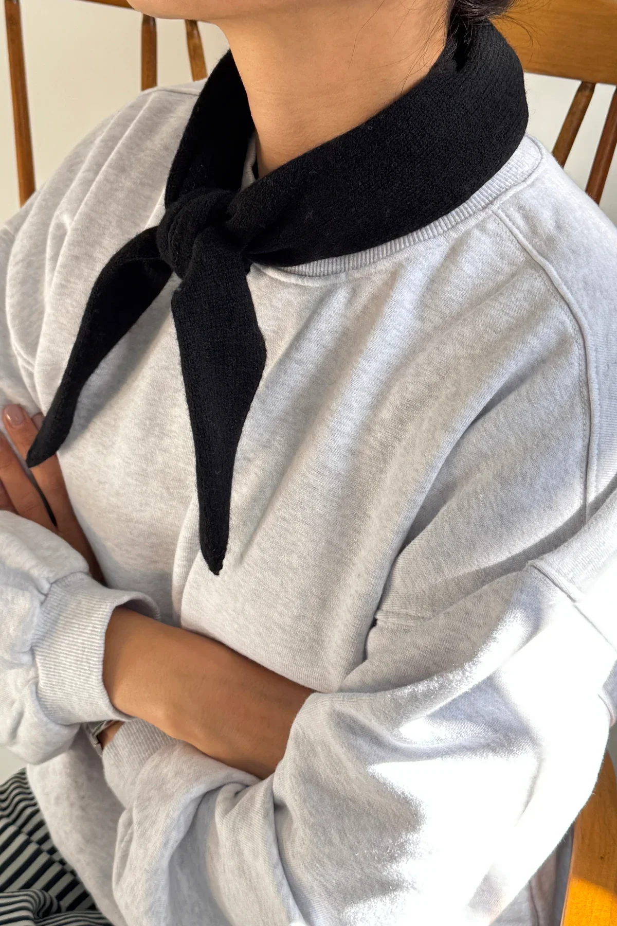 Cashmere Bandana Black | Le Bon Shoppe - Image 2