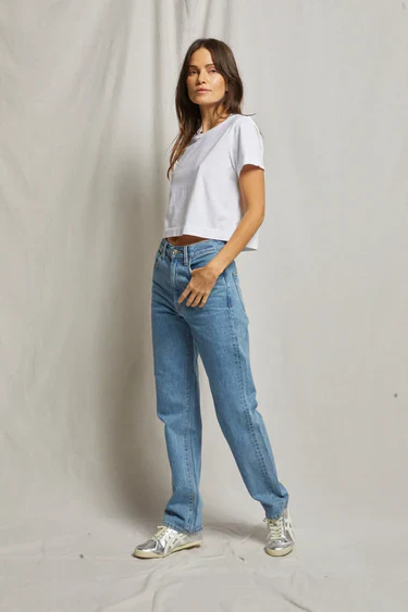 Cher Ringspun Cotton Tee White | PWT - Image 4