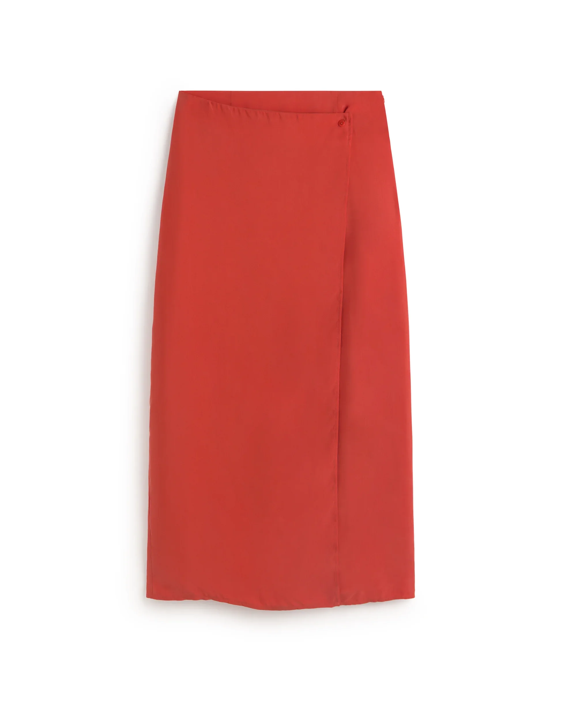 Cupro Skirt in Red | Thinking Mu - Image 5