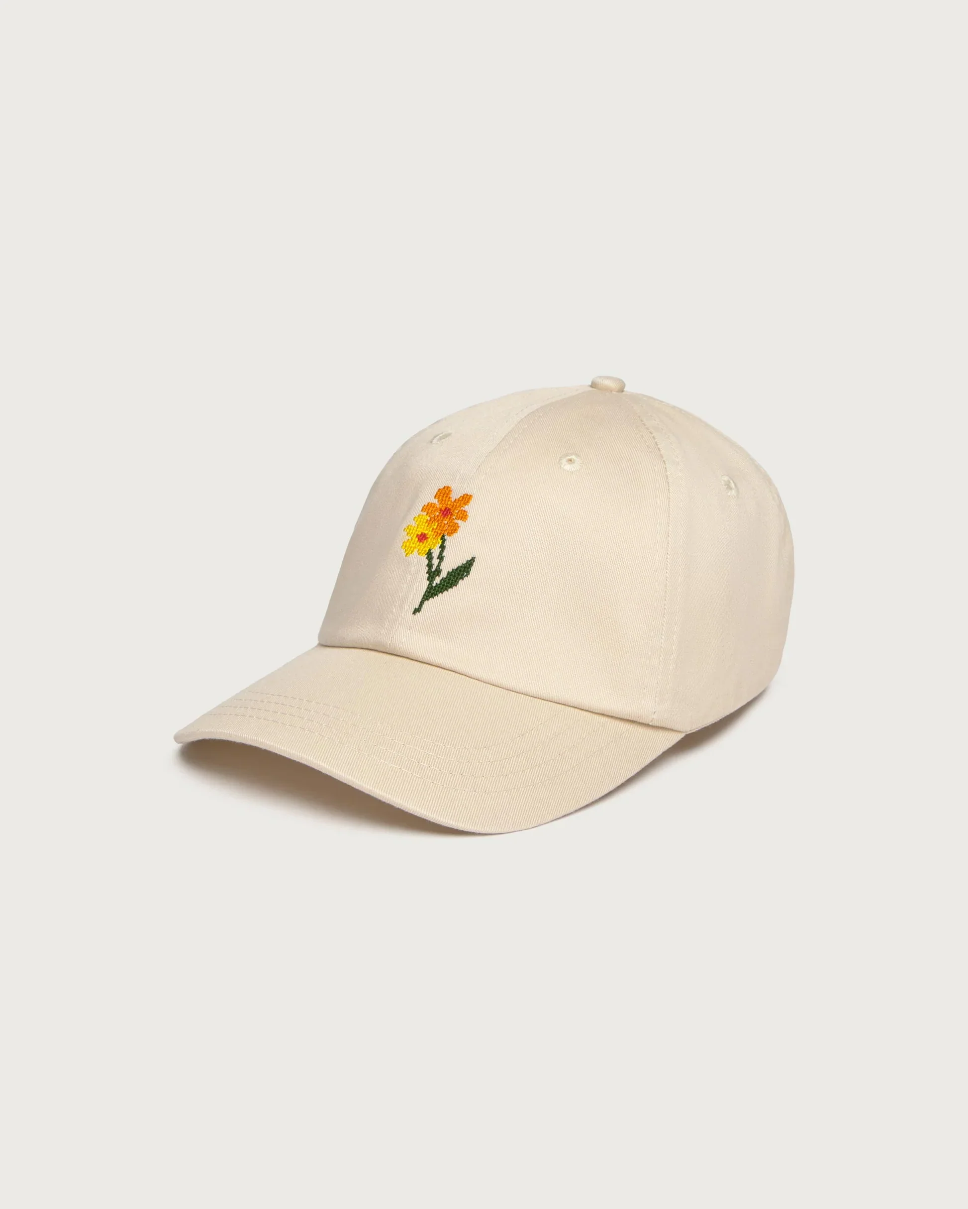 Dad Hat in Cream w/ Poppy | Thinking Mu
