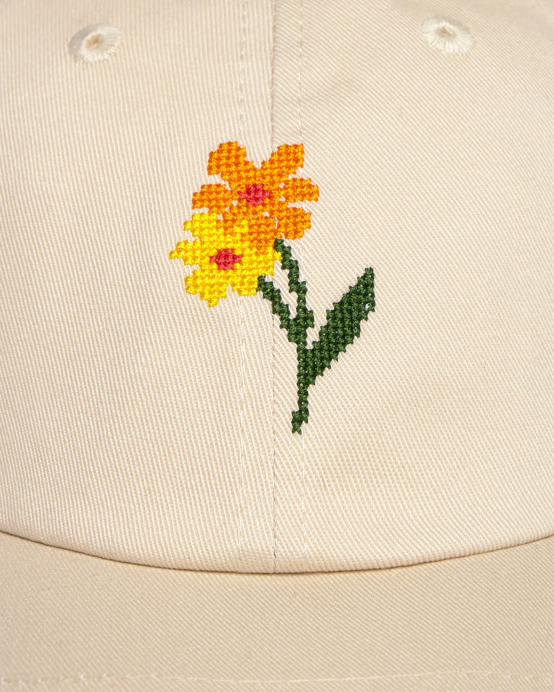Dad Hat in Cream w/ Poppy | Thinking Mu - Image 4