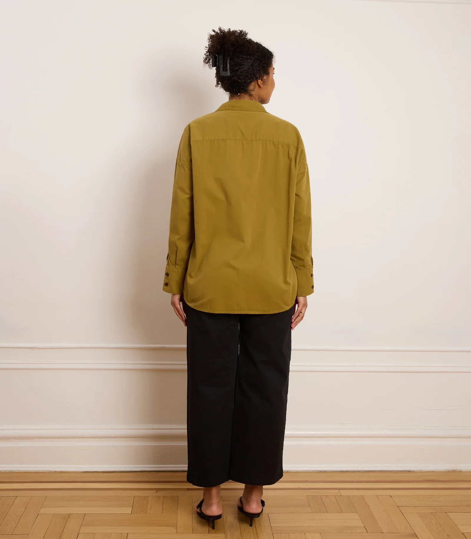 Daisy Oversized Button Up Chartreuse | Loup - Image 4