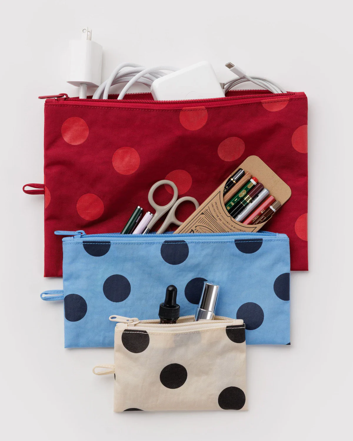 Flat Pouch Set | Polka Dot Mix