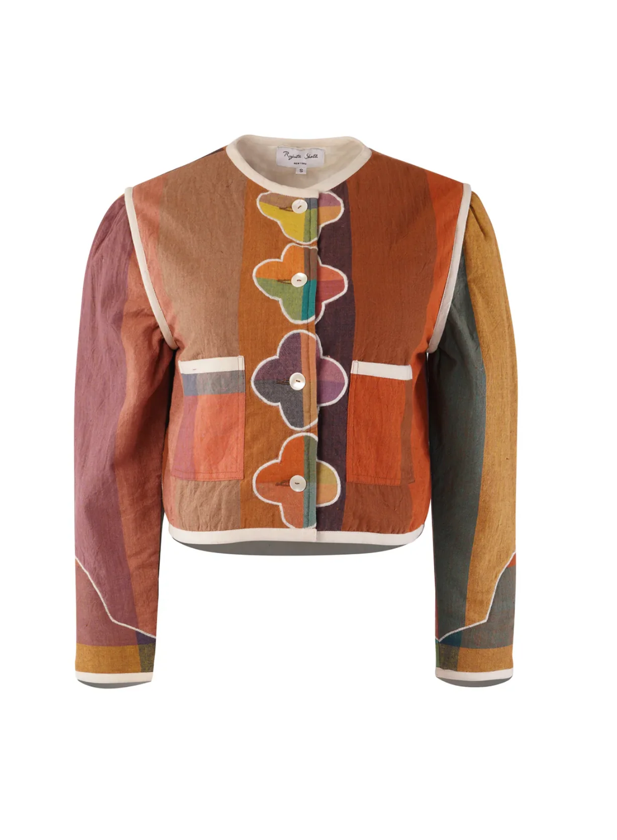 Fleur Quilted Crop Jacket | Rujuta Sheth - Image 6