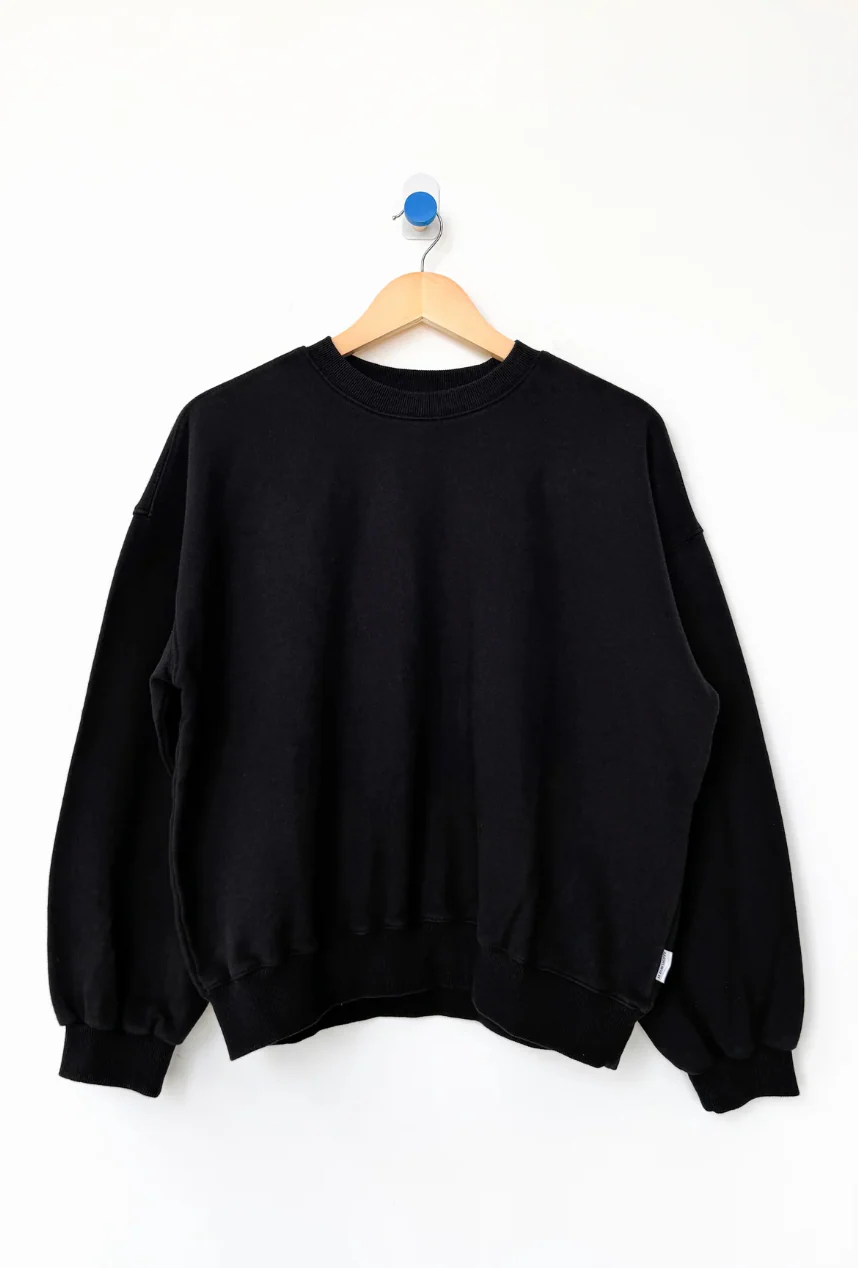 French Terry Core Sweatshirt Black | Le Bon Shoppe - Image 3