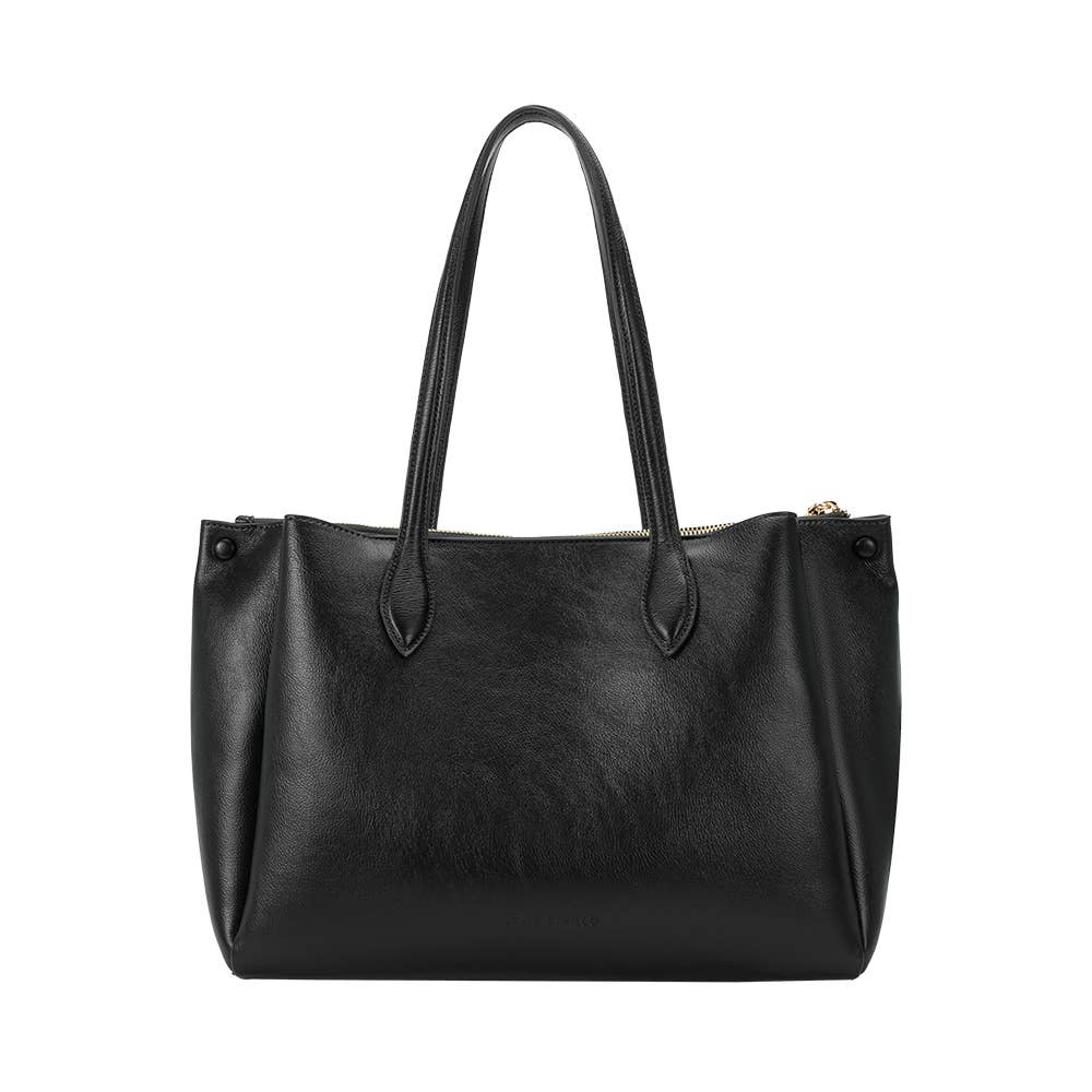 Georgina Black Recycled Vegan Shoulder Bag - Image 3