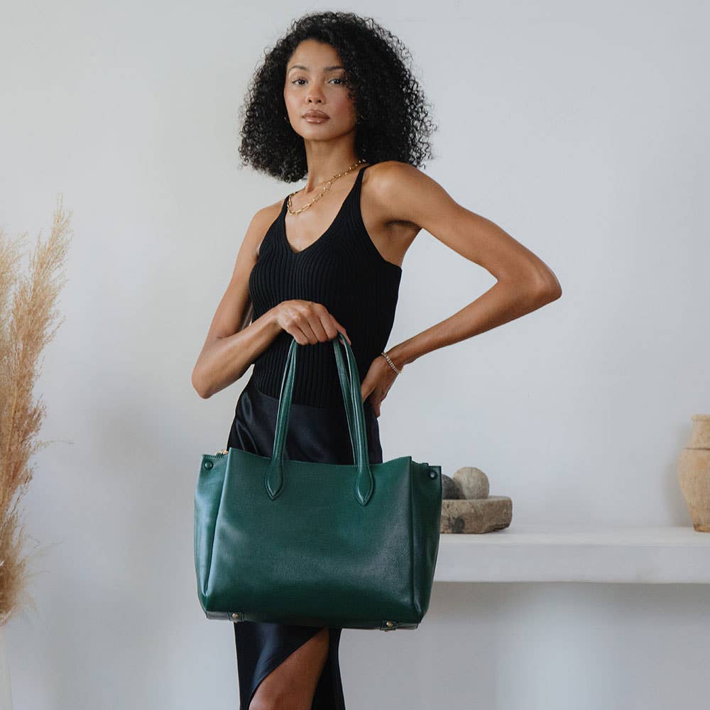 Georgina Black Recycled Vegan Shoulder Bag - Image 7