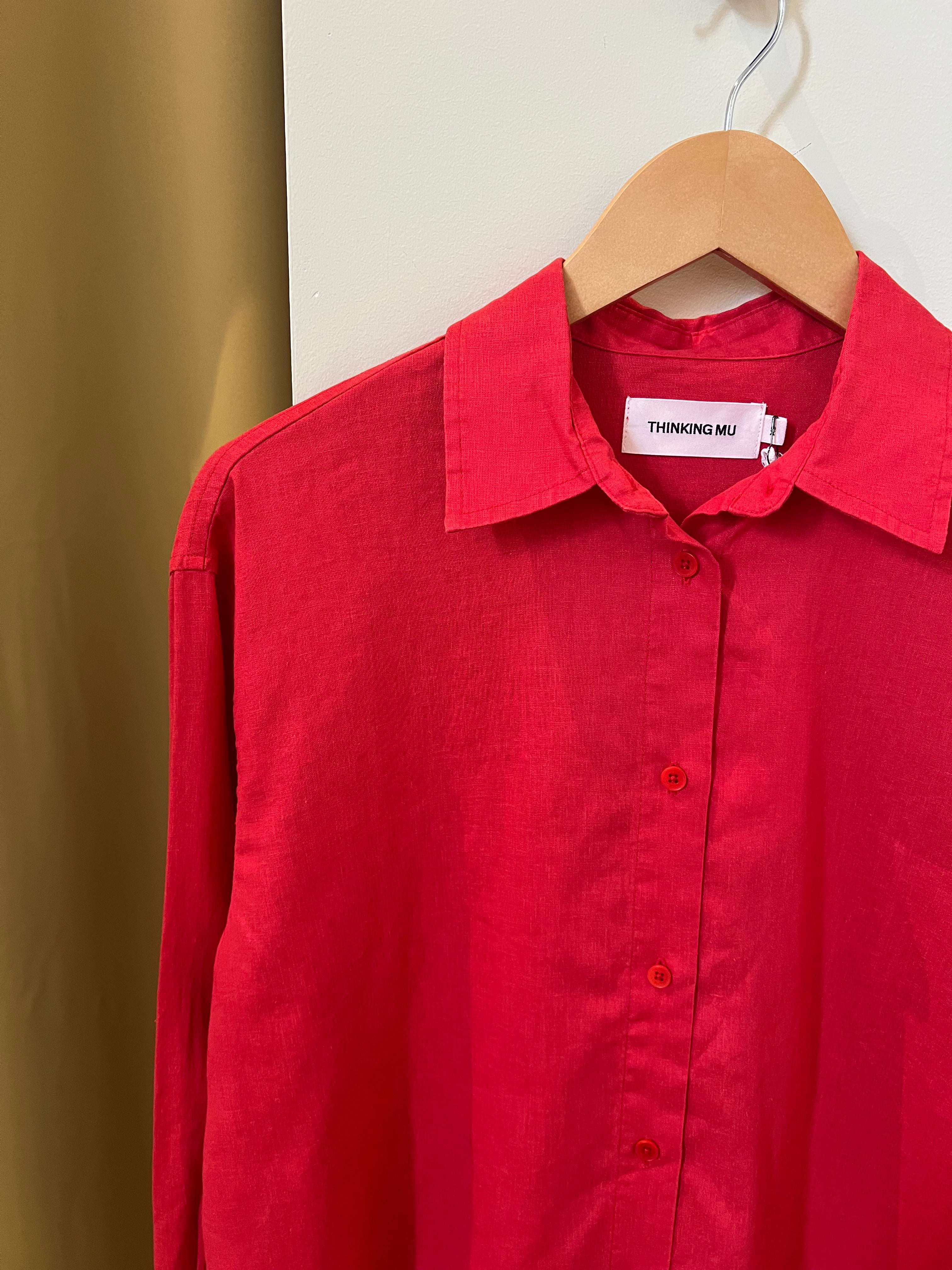 Gia Blouse in Tomato | Thinking Mu - Image 2