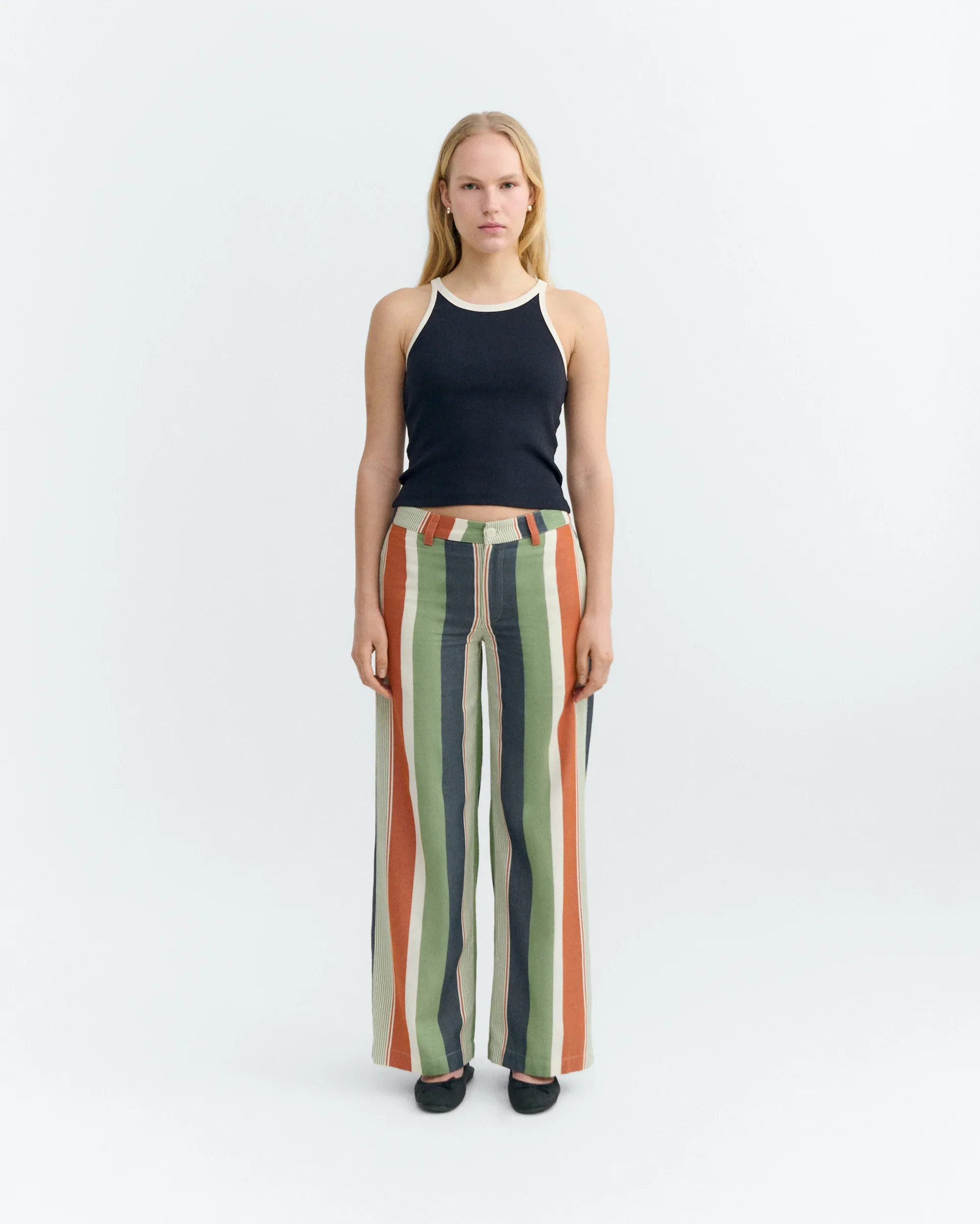 Harriet Tank Navy w/ White | Thinking Mu - Image 2