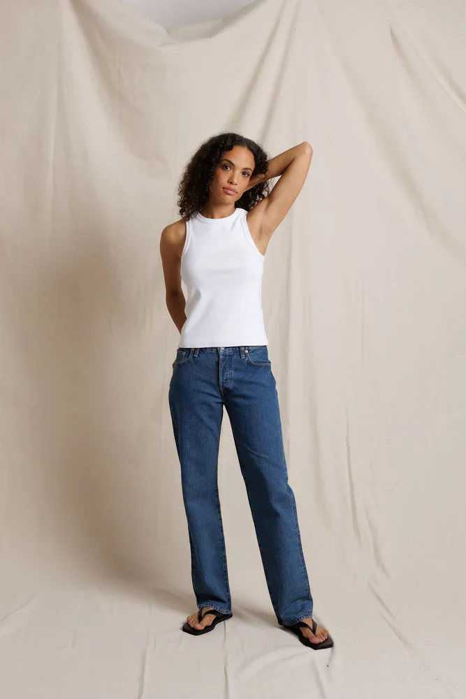 High-neck Rib Tank | PWT - Image 2