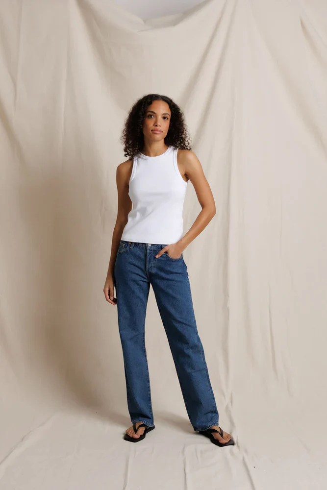 High-neck Rib Tank | PWT - Image 3
