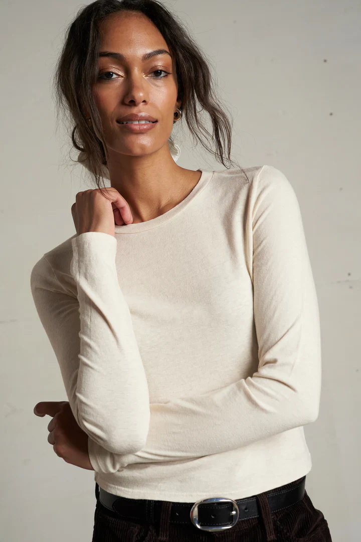 Jamie recycled cotton crew tee | Perfect White Tee
