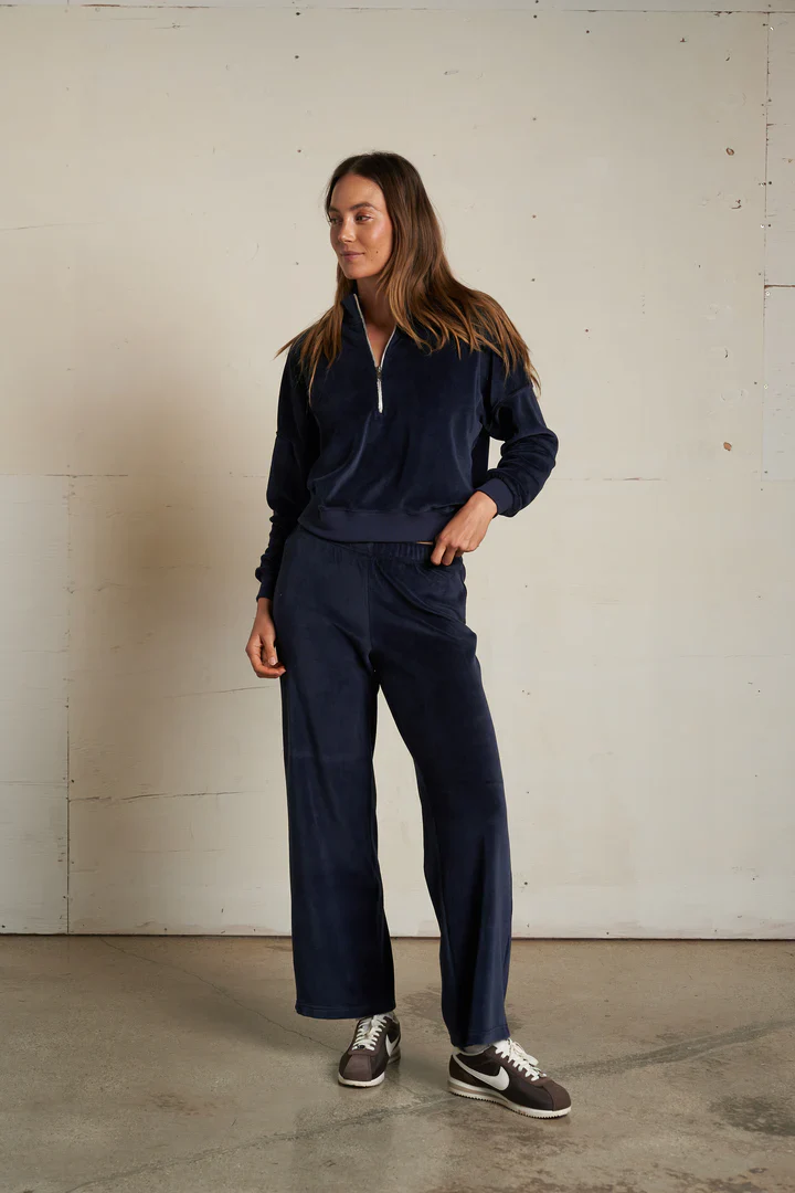 Kiva Velour 3/4 Zip | perfectwhitetee - Image 3