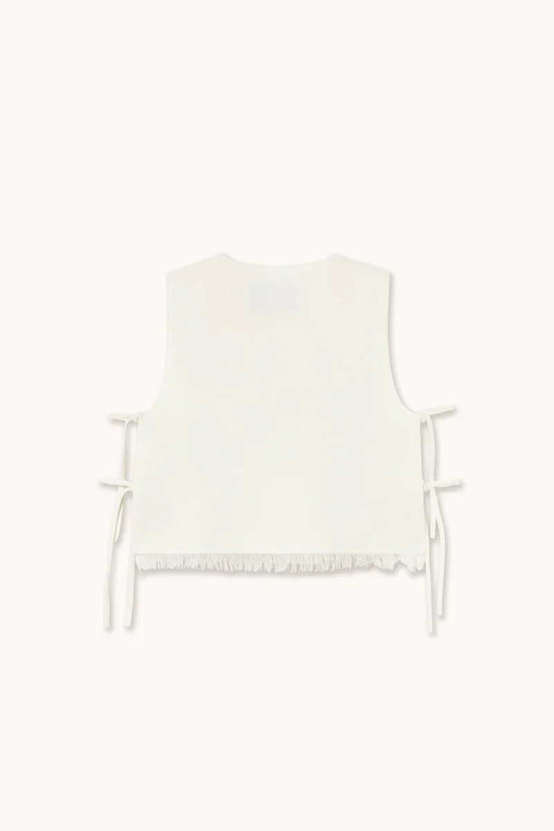 Knit Top w/ Fringe | Tiny Big Sister - Image 4