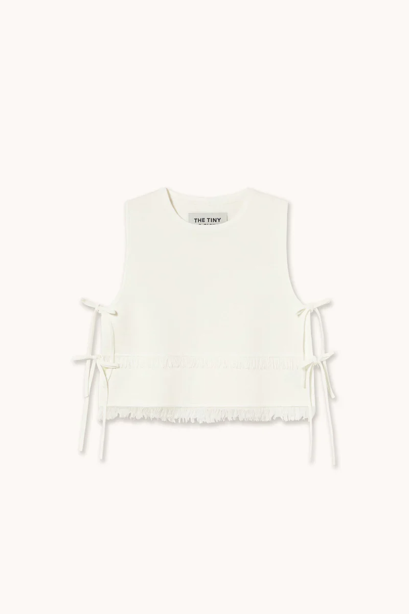 Knit Top w/ Fringe | Tiny Big Sister - Image 5