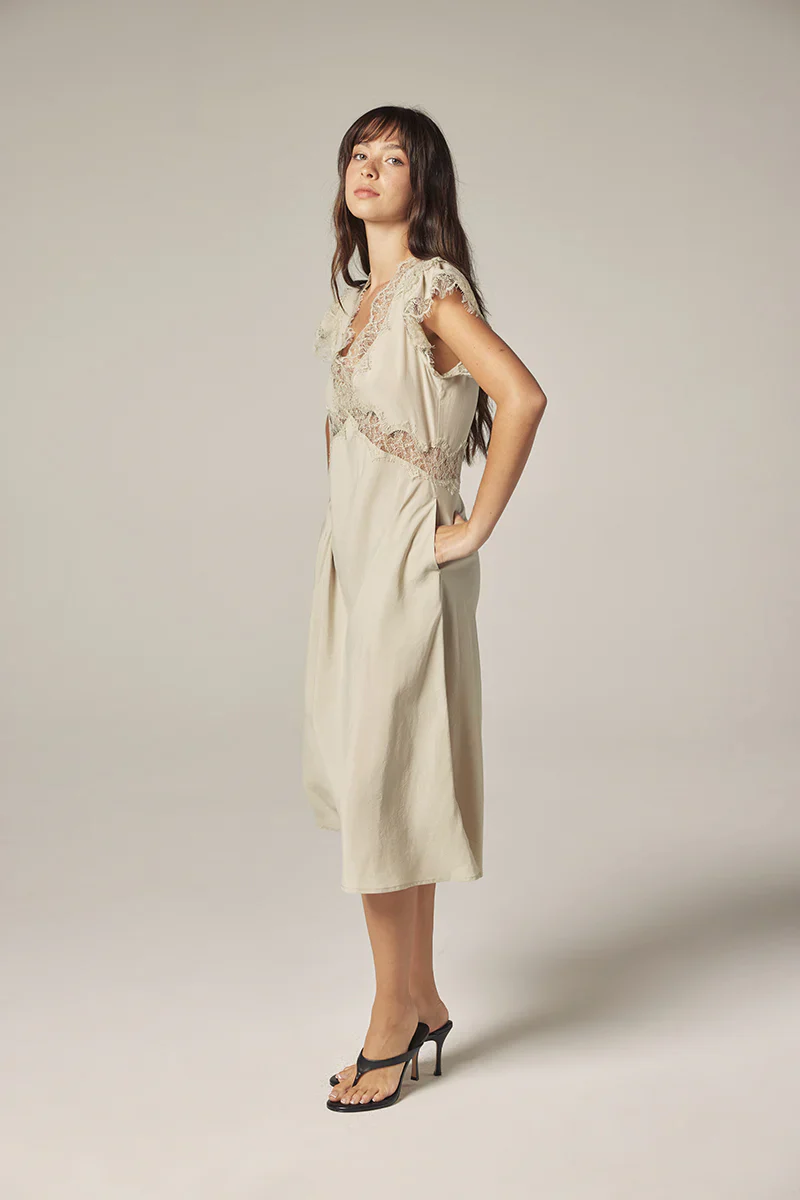 Lace Tencel Dress | Amente - Image 3