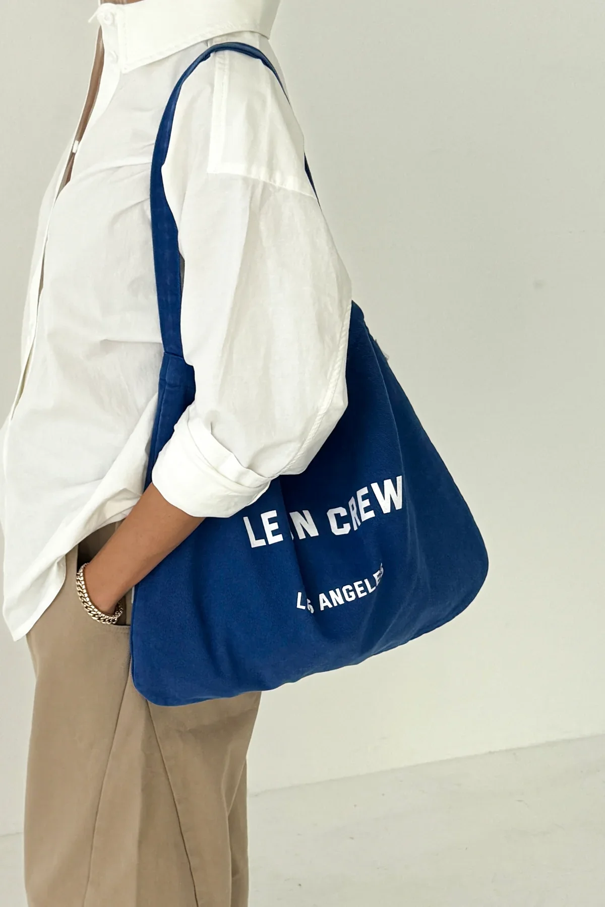 Le Bon Crew Happy Carry Bag / olive/black/azure - Image 7