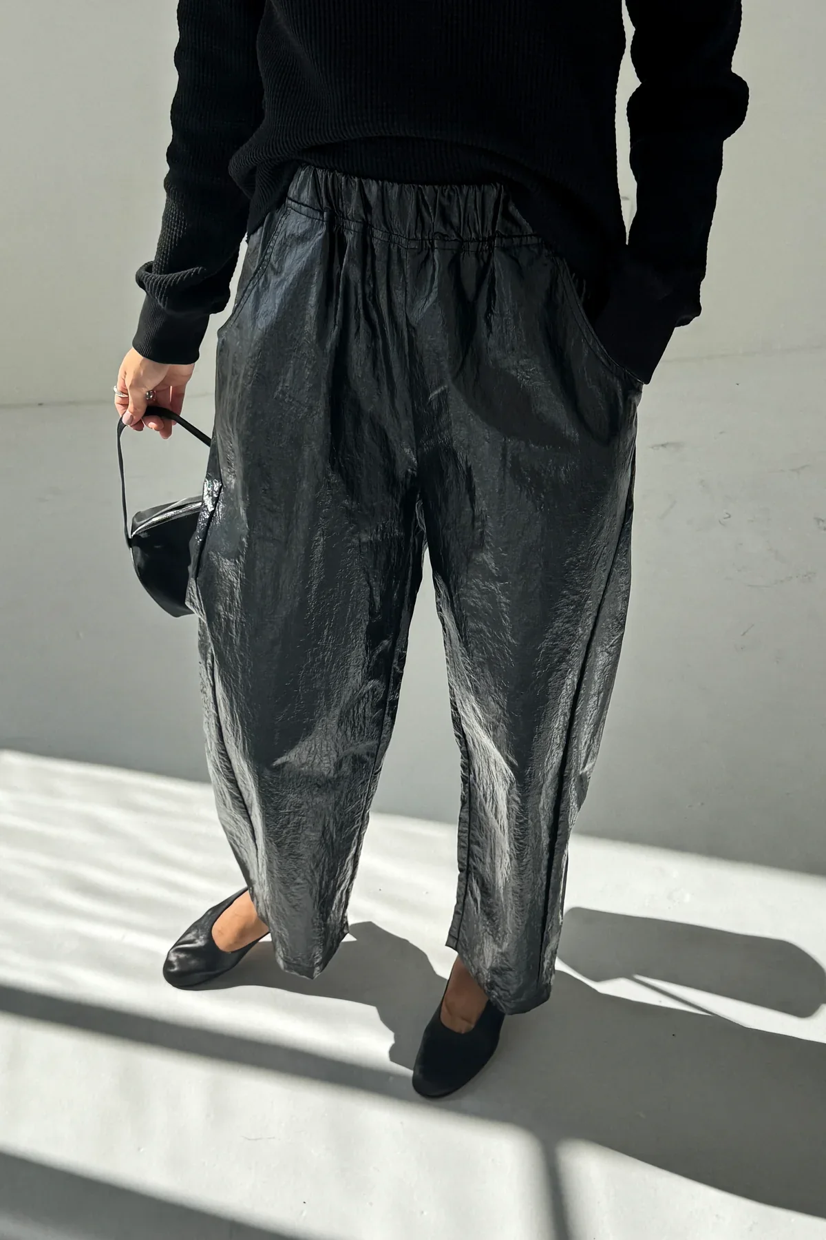 Liquid Nylon Arc Pants - Lacquer Black | Le Bon Shoppe - Image 4