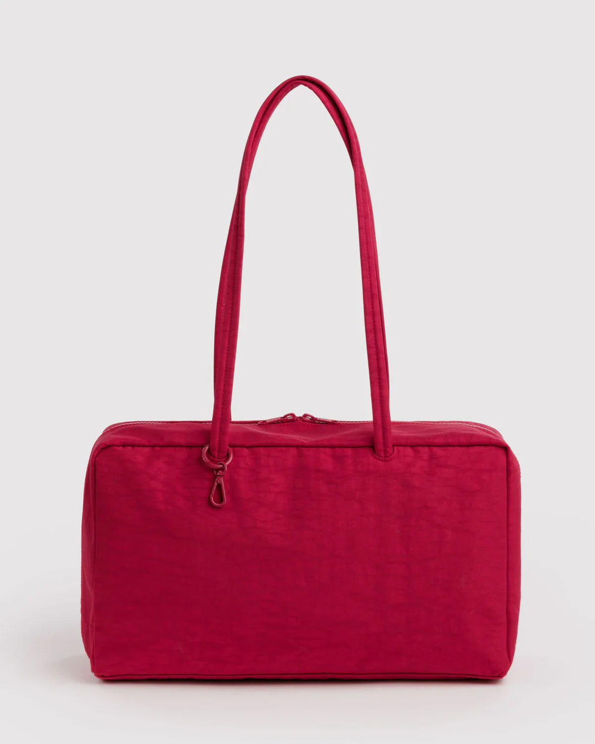 Medium Nylon Shoulder Bag - CHERRY - Image 2