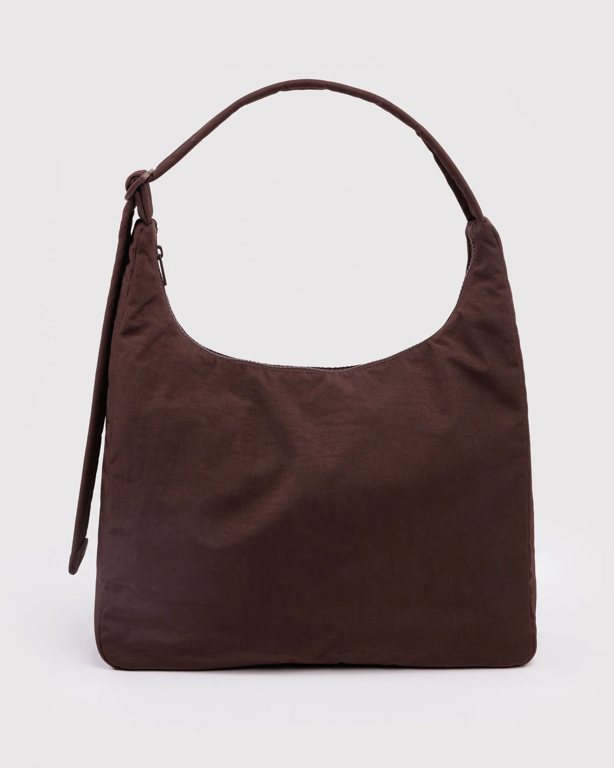 Nylon Shoulder Bag - Coffee - Image 3
