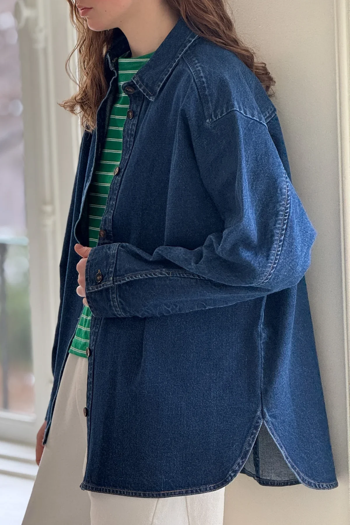 Owen Shirt Dark Denim | Le Bon Shoppe - Image 2