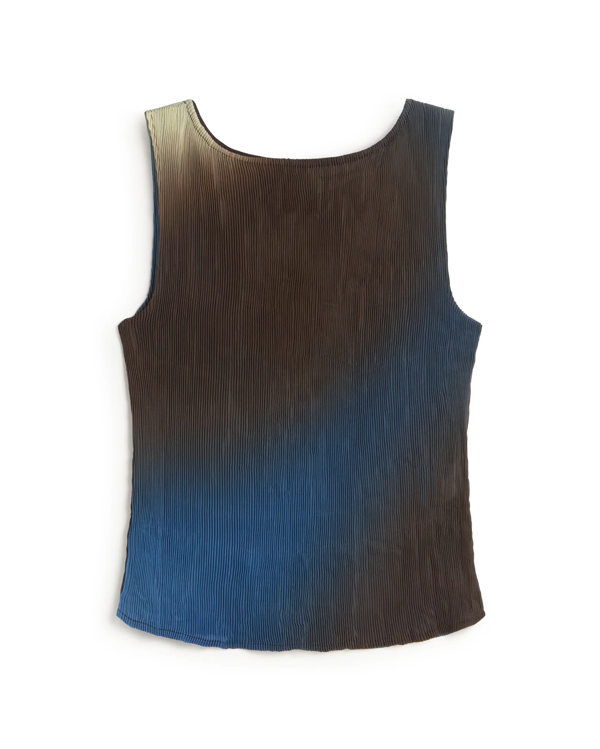 Pleated Blue Top | Thinking Mu - Image 5
