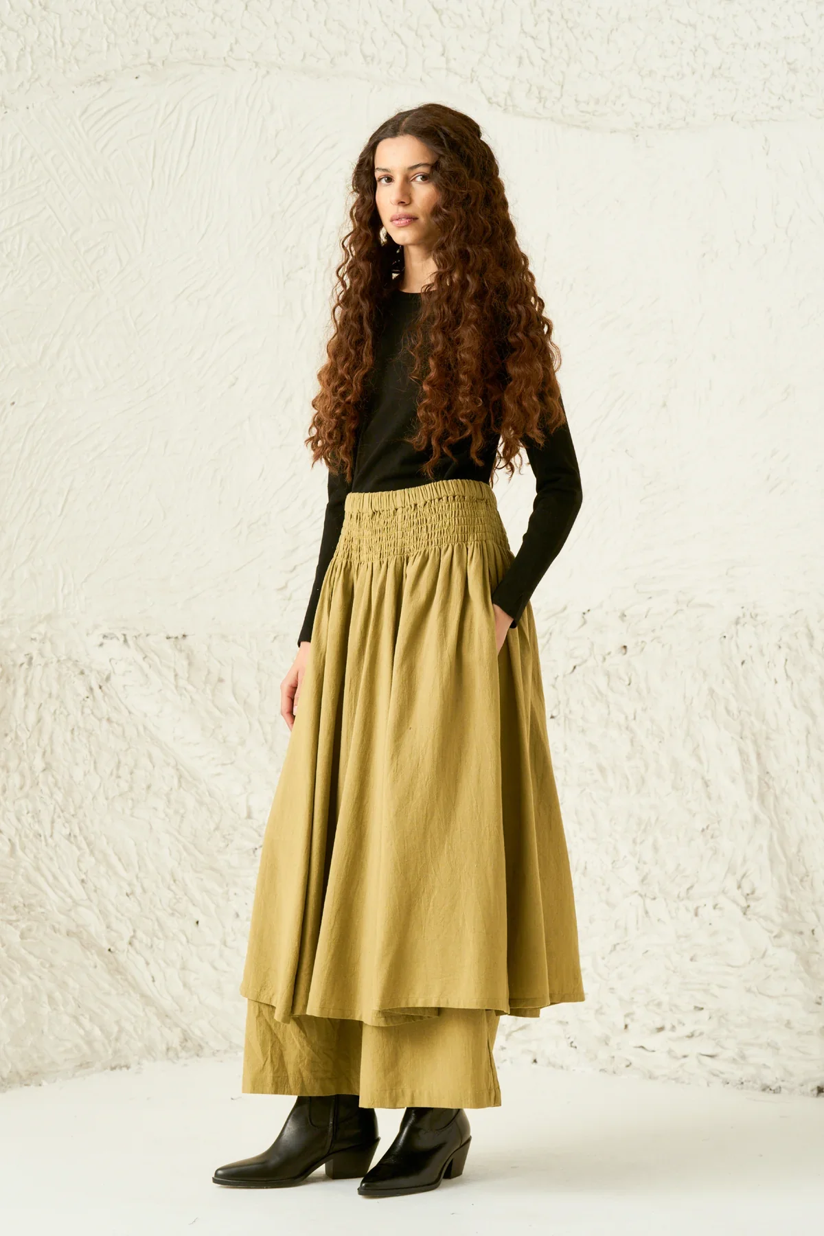 Rue Pants in Olive Stone | Rujuta Sheth - Image 5