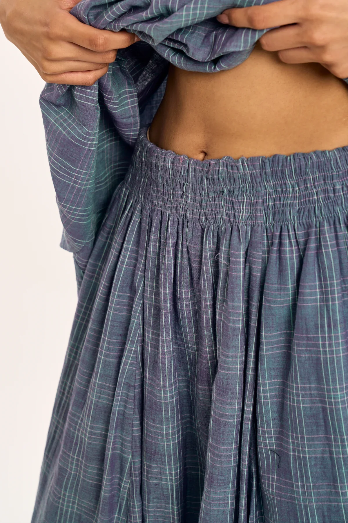 Rue Pants in Reed Chex | Rujuta Sheth
