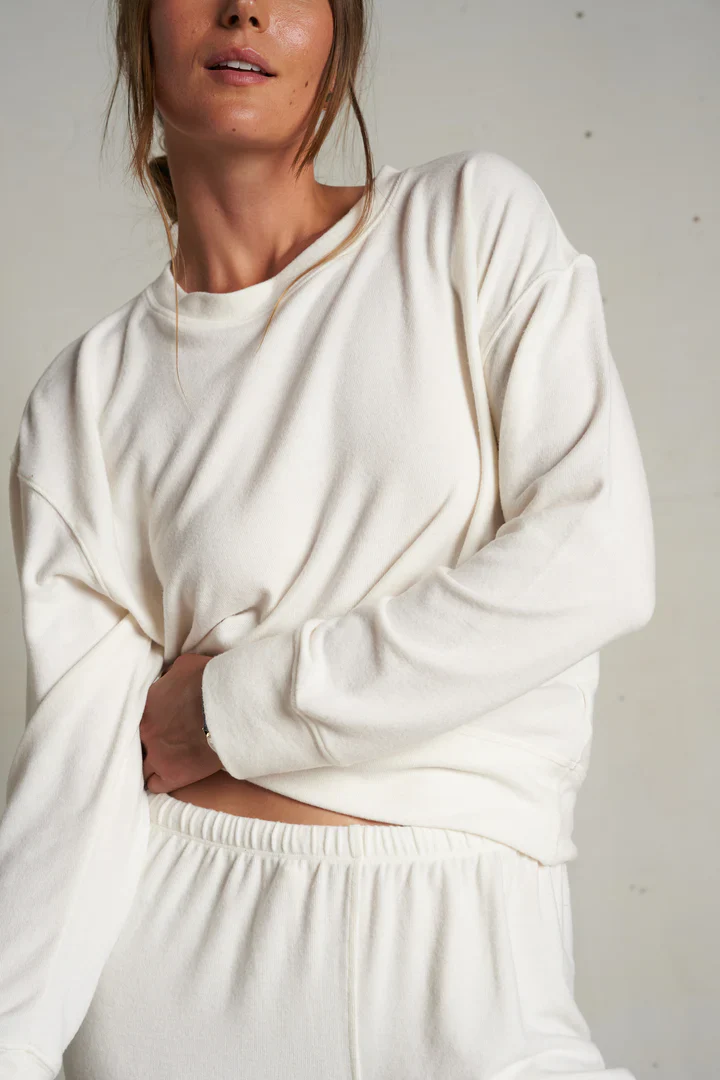 Selma Pullover Sugar | Perfect White Tee - Image 3