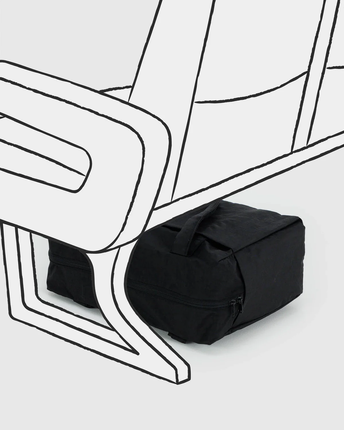Small Cloud Carry-On black | Baggu - Image 2