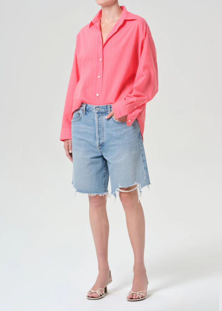 Sona Shirt in In Fontana Stripe Candy | Agolde - Image 4