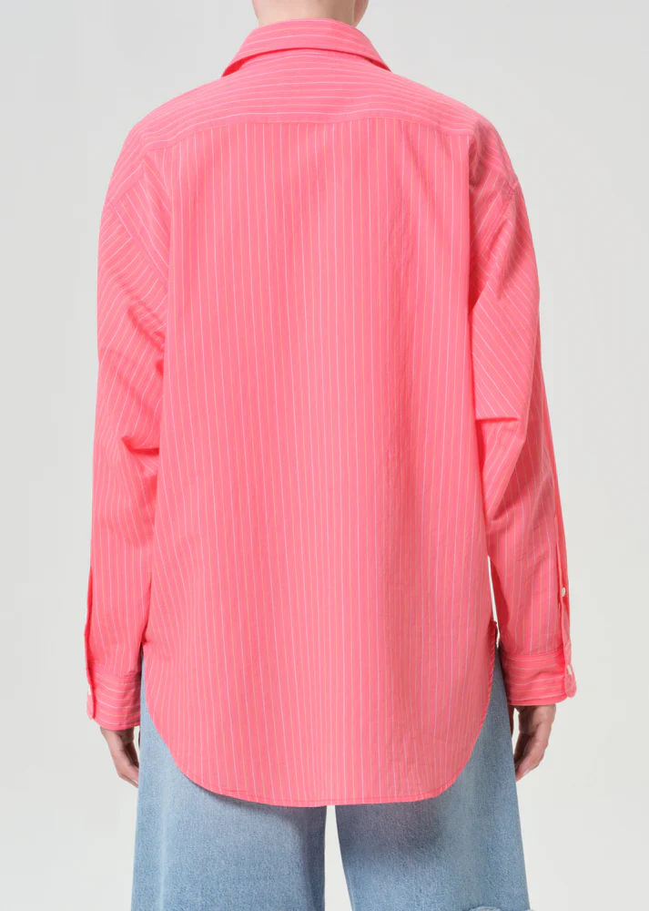 Sona Shirt in In Fontana Stripe Candy | Agolde - Image 5