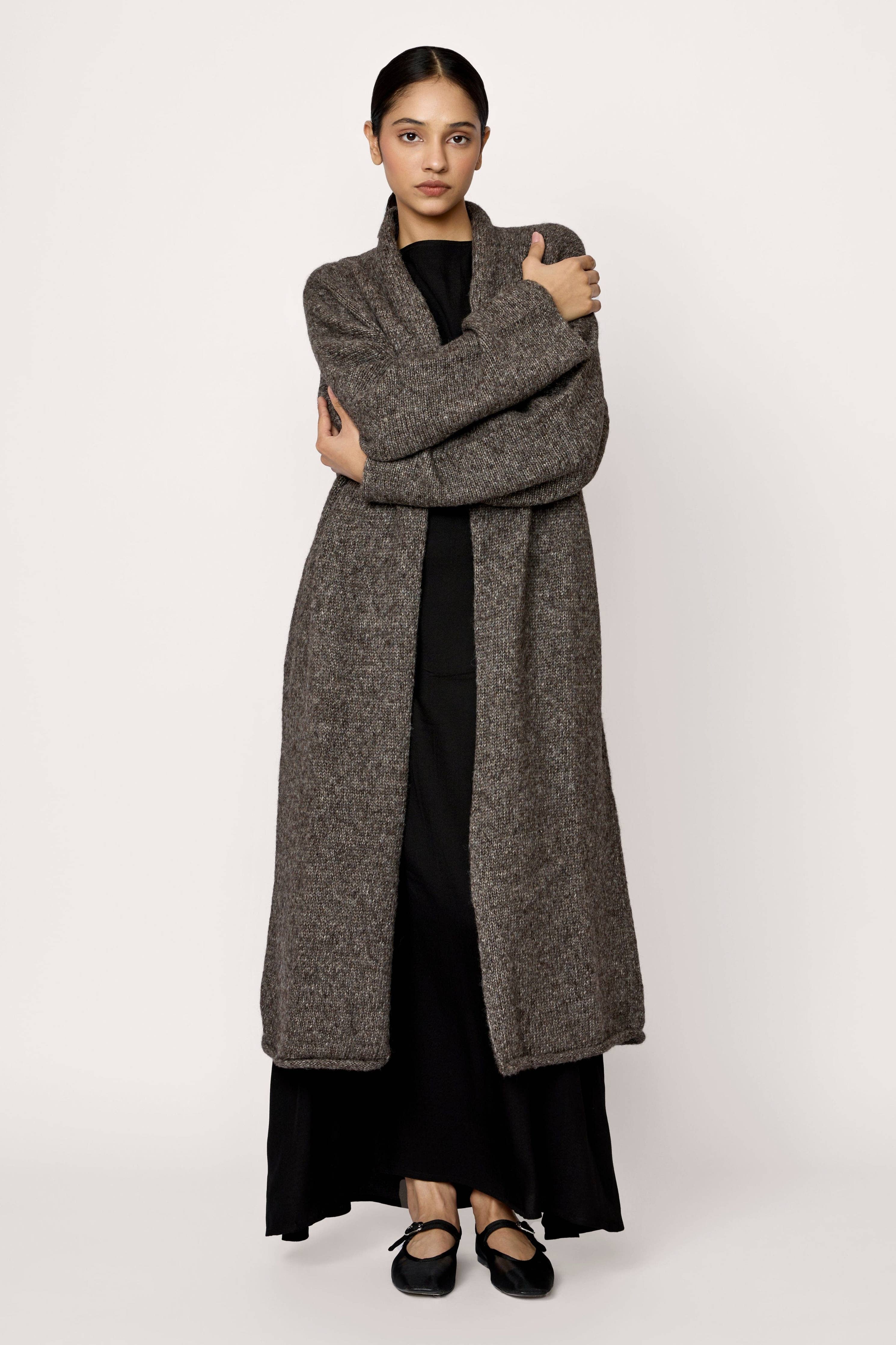 Sweater Coat Nutty Brown | Laude the Label - Image 4