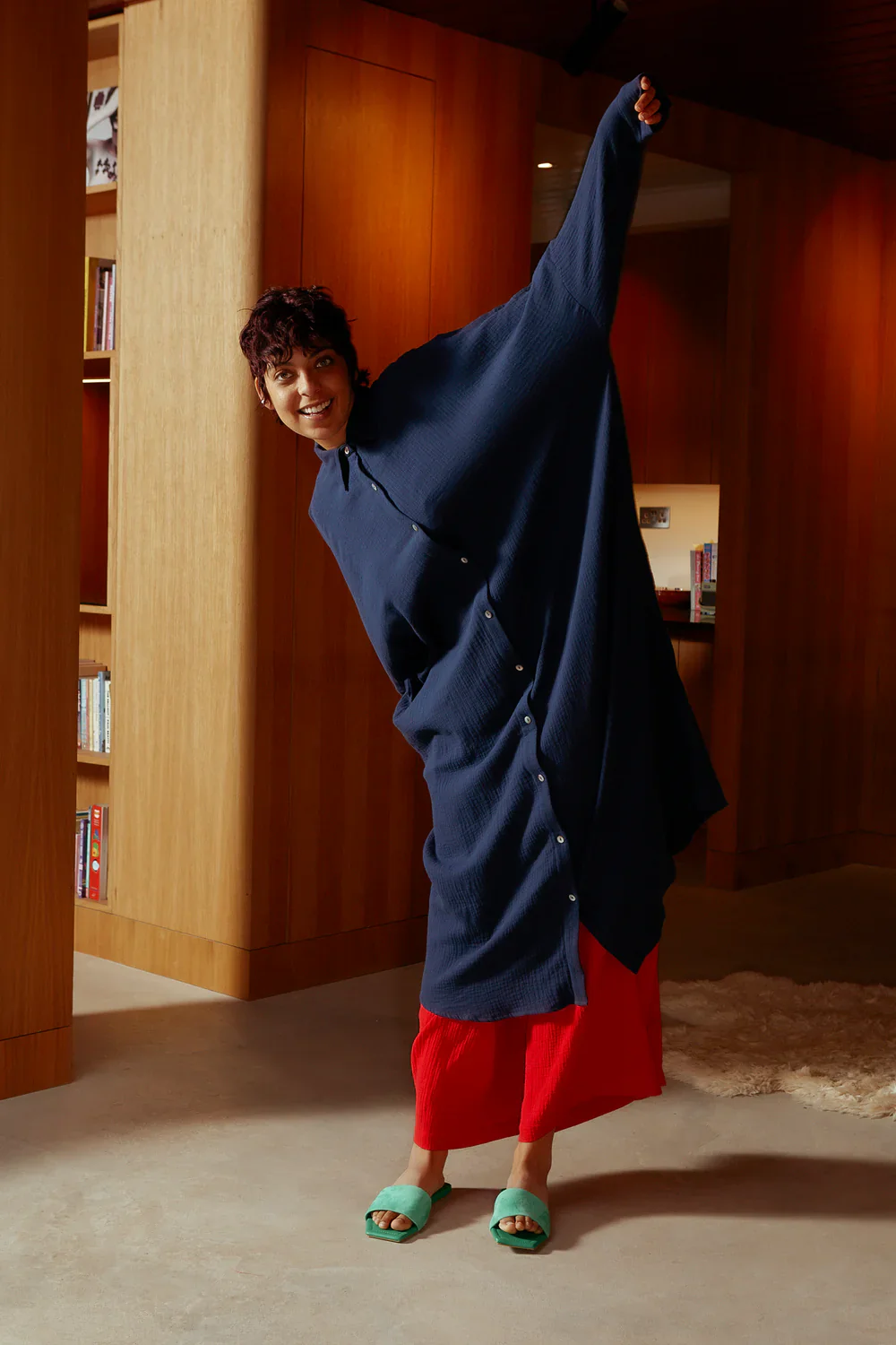 Sylvan Dress in Navy | LF Markey - Image 3