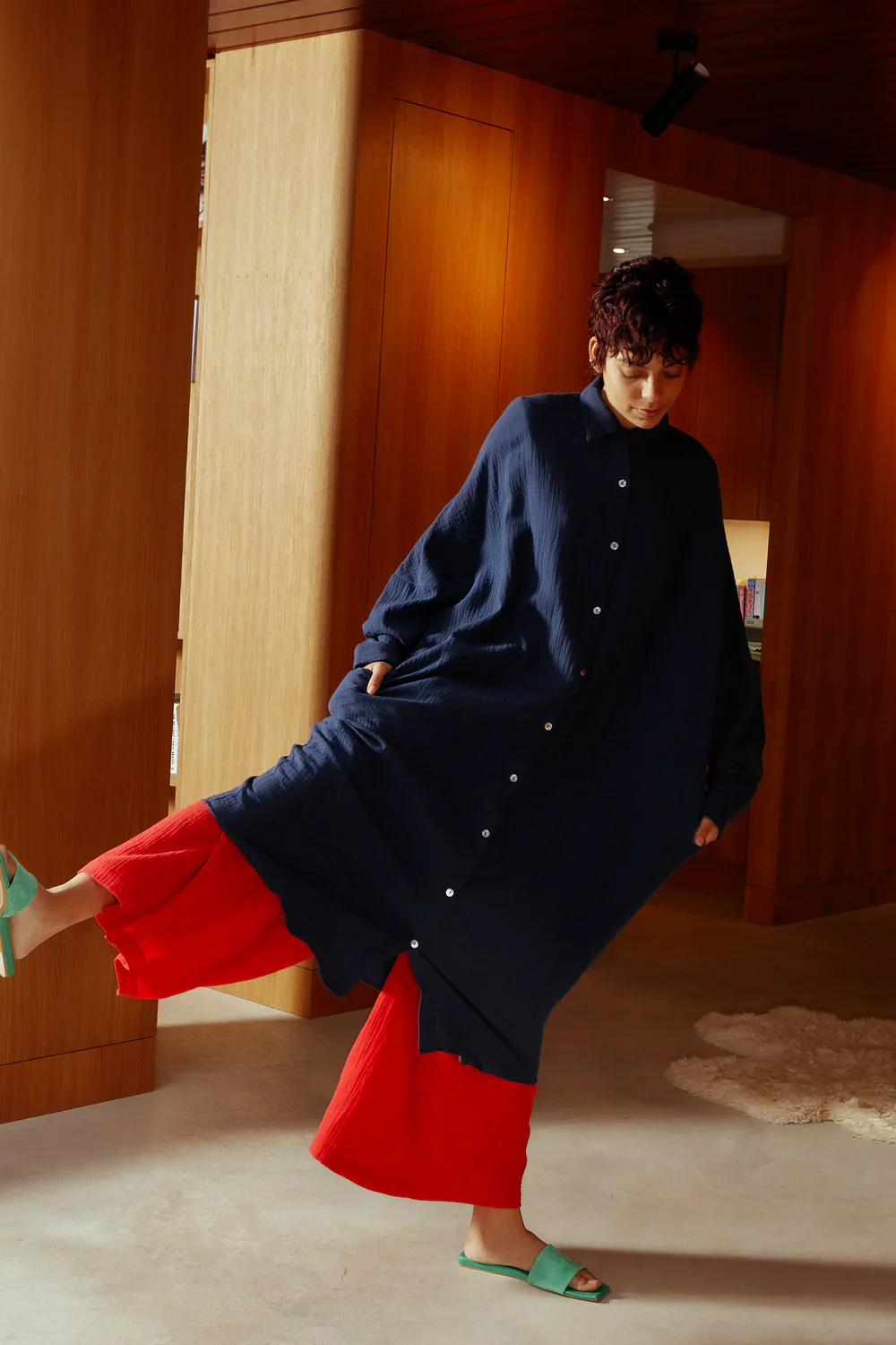 Sylvan Dress in Navy | LF Markey - Image 4