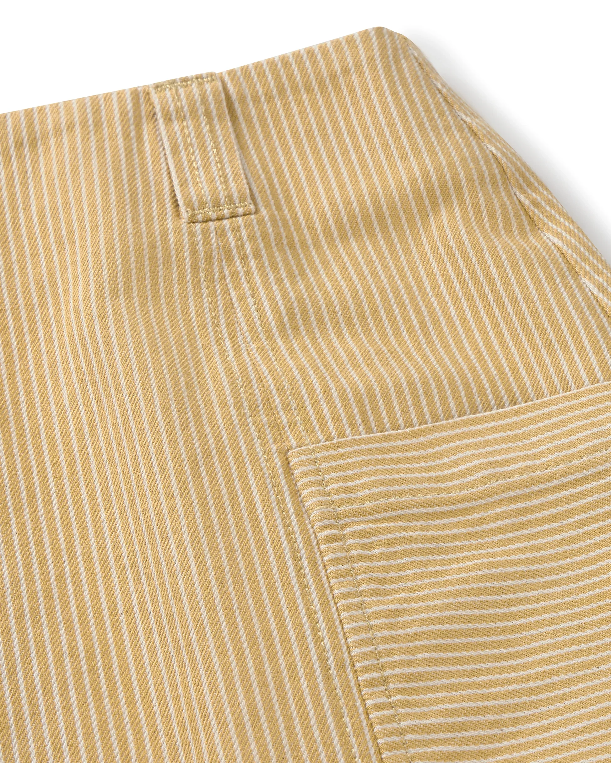 Tan Stripe Skirt | Thinking Mu - Image 4