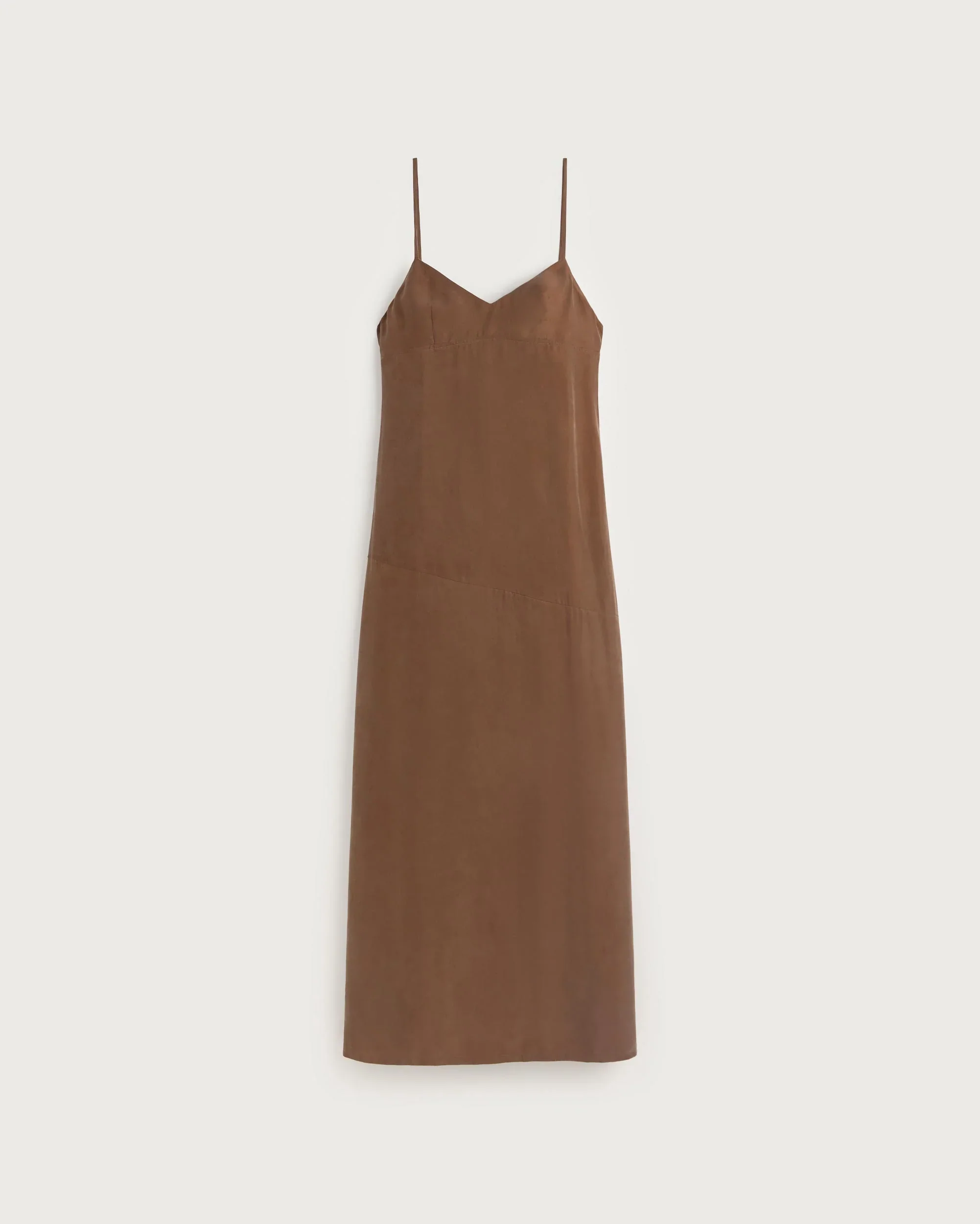 Tank Slip Dress in Mocha | Thinking Mu - Image 6