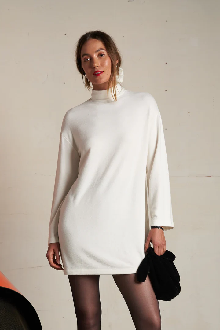 The Anette Mini Dress Sugar | Perfect White Tee