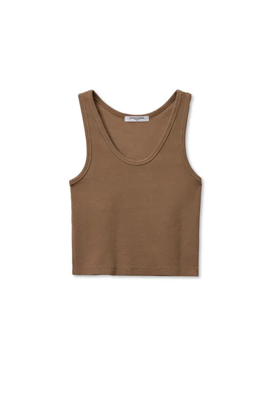 The Blondie Tank Mocha | perfectwhitetee - Image 5