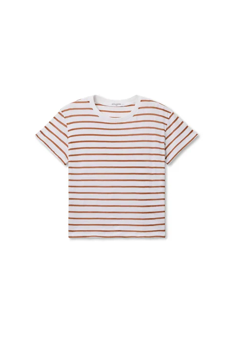The Everett in Mocha Stripe | Perfect White Tee - Image 6