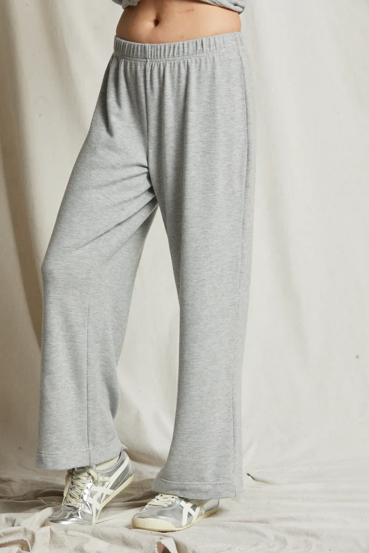 The Marcie Pant Heather Grey | Perfect White Tee